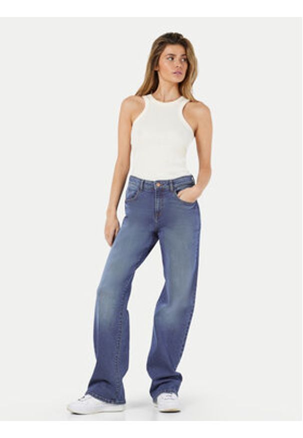 Noisy may - Noisy May Jeansy Yolanda 27025067 Niebieski Wide Leg. Kolor: niebieski