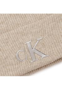 Calvin Klein Jeans Czapka Minimal Monogram Beanie K60K611542 Szary. Kolor: szary. Materiał: materiał #3