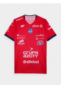 4f - Koszulka replika jubileuszowa z sezonu 2023/24 męska 4F x Grupa Azoty ZAKSA KK - multikolor. Okazja: na urodziny. Kolor: wielokolorowy. Materiał: dzianina. Wzór: nadruk. Sezon: lato. Styl: retro #1
