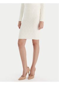 Marciano Guess Spódnica ołówkowa 5BGD00 5661Z Écru Slim Fit. Materiał: syntetyk