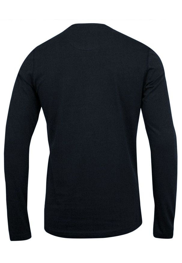 Brave Soul - Koszulka Granatowa z Długim Rękawem, Longsleeve, T-shirt Męski -BRAVE SOUL. Okazja: na co dzień. Kolor: niebieski. Materiał: bawełna. Długość rękawa: długi rękaw. Długość: długie. Styl: casual