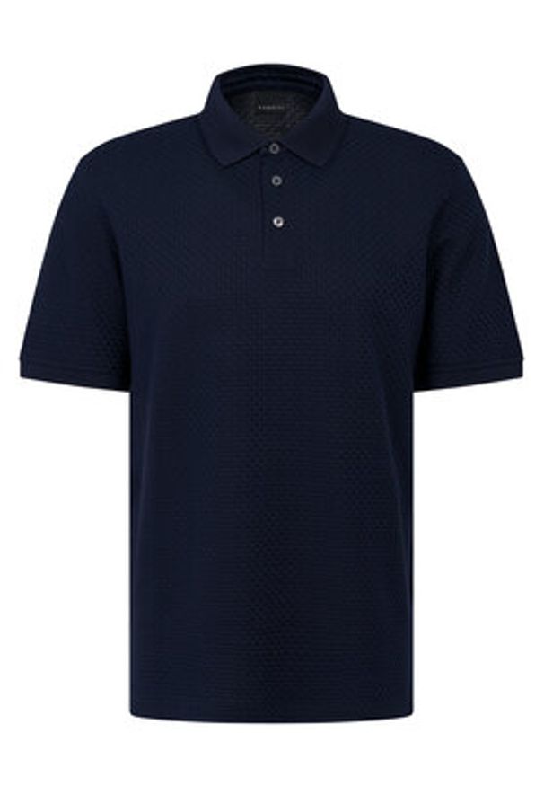 Bugatti Polo 8150-75104C Granatowy Regular Fit. Typ kołnierza: polo. Kolor: niebieski. Materiał: bawełna