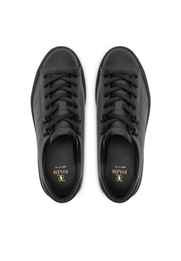 Fabi Sneakersy FU1236BL Czarny. Kolor: czarny. Materiał: skóra