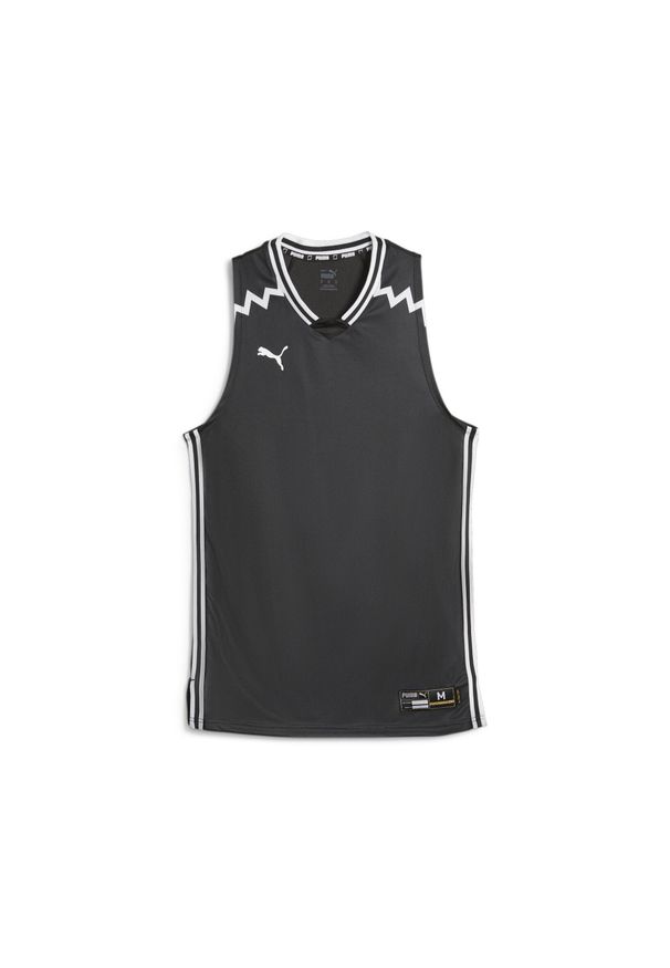 Puma - Męska koszulka do koszykówki Hoops Team PUMA Black. Kolor: czarny