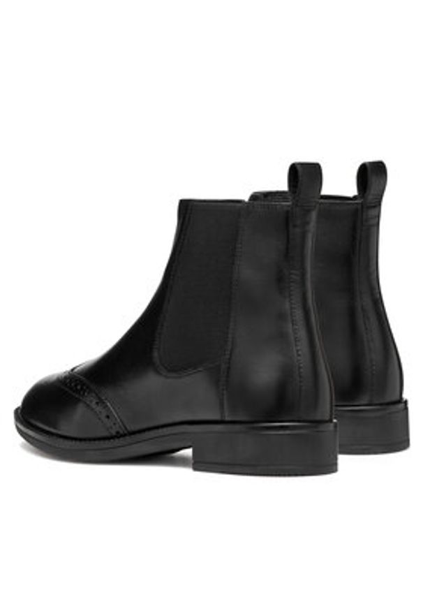 Geox Sztyblety D Jaylon 2 D56QAA 043NH C9999 Czarny. Kolor: czarny. Materiał: skóra