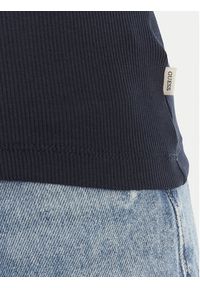 Guess Jeans Top W6GPZ2 KA0H1 Granatowy Slim Fit. Kolor: niebieski. Materiał: bawełna #10