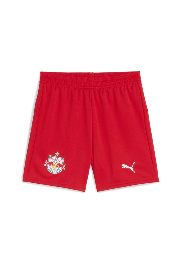 Puma - Młodzieżowe szorty FC Red Bull Salzburg 25/26 PUMA Red White. Kolor: czerwony, biały, wielokolorowy. Materiał: tkanina. Sport: piłka nożna