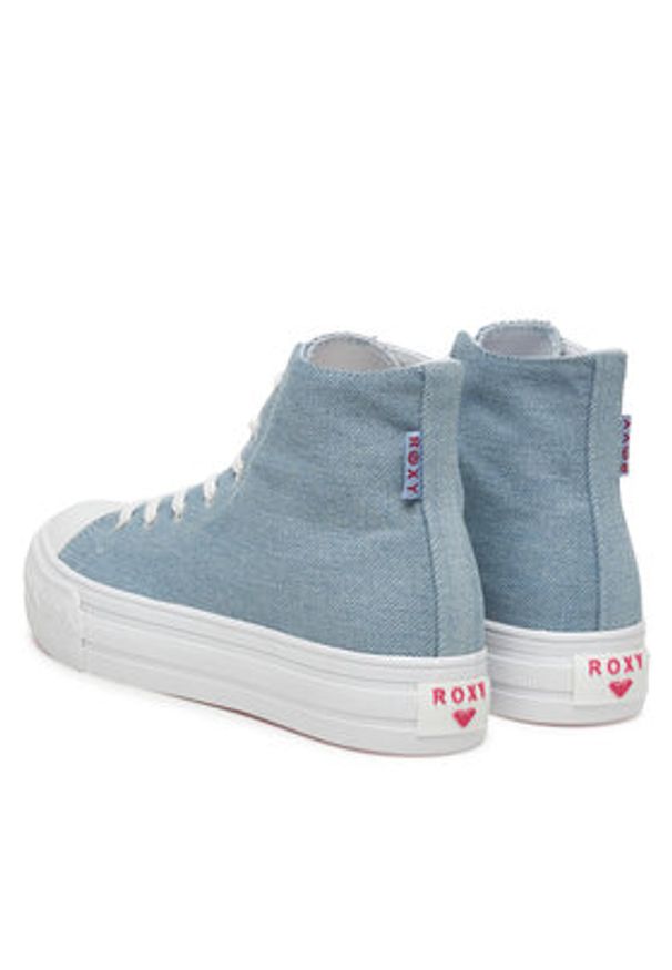 Roxy Trampki V12-907 Niebieski. Kolor: niebieski. Materiał: materiał