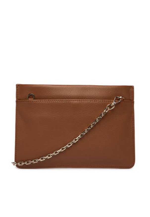 Patrizia Pepe Torebka 8B0335/L001-B111 Brązowy. Kolor: brązowy. Materiał: skórzane