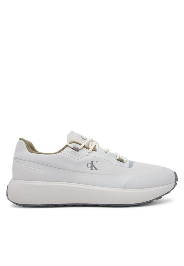 Calvin Klein Jeans Sneakersy Athleisure Runner Tech Ripstop YM0YM01205 Écru. Materiał: materiał