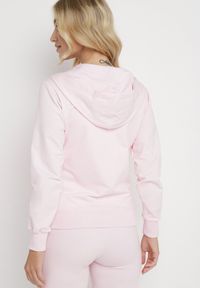 Born2be - Różowa Bluza Rozsuwana z Kapturem Ecula. Typ kołnierza: kaptur. Kolor: różowy