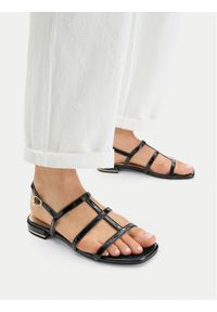 Nine West Sandały CEO-R26SS01558 Czarny. Kolor: czarny. Materiał: materiał #1