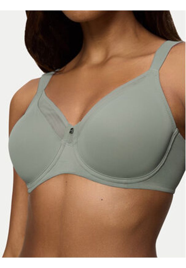 Triumph Biustonosz z fiszbiną True Shape Sensation 10218201 Zielony. Kolor: zielony. Materiał: syntetyk