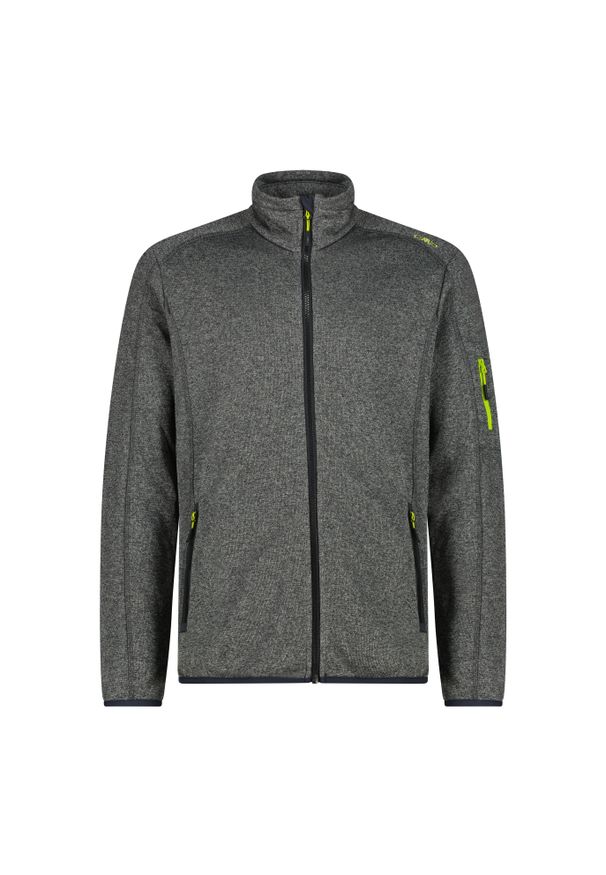 Bluza męska turystyczna CMP 30H5887. Kolor: szary. Materiał: polar. Sport: turystyka piesza