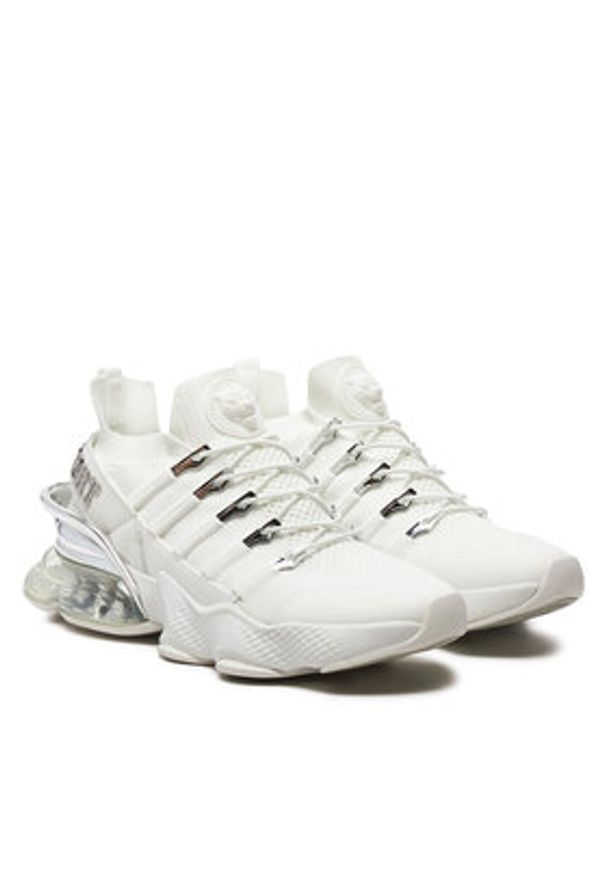 Plein Sport Sneakersy SADS USC0518 STE003N Biały. Kolor: biały. Materiał: materiał