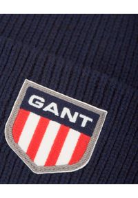 GANT - Granatowa czapka Retro Shield. Kolor: niebieski. Materiał: materiał. Wzór: aplikacja. Styl: retro #2