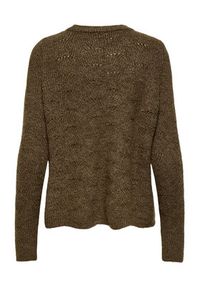 only - ONLY Sweter 15234745 Brązowy Regular Fit. Kolor: brązowy. Materiał: syntetyk #4