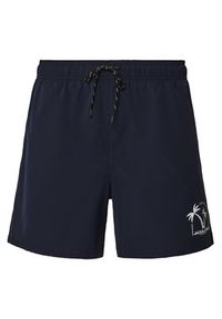 Jack & Jones - Jack&Jones Szorty kąpielowe Maui 12278729 Granatowy Regular Fit. Kolor: niebieski. Materiał: syntetyk #4