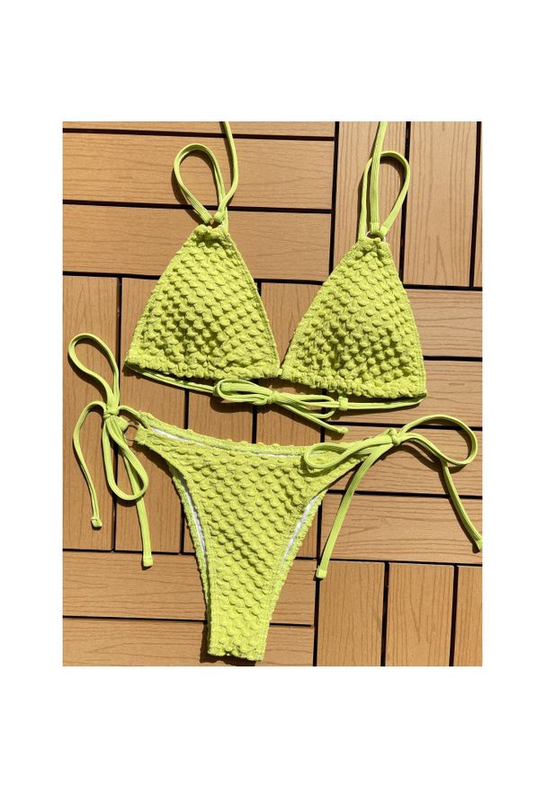 Intica - Bikini plażowe z regulowanymi ramiączkami Swaroop. Kolor: zielony. Materiał: materiał