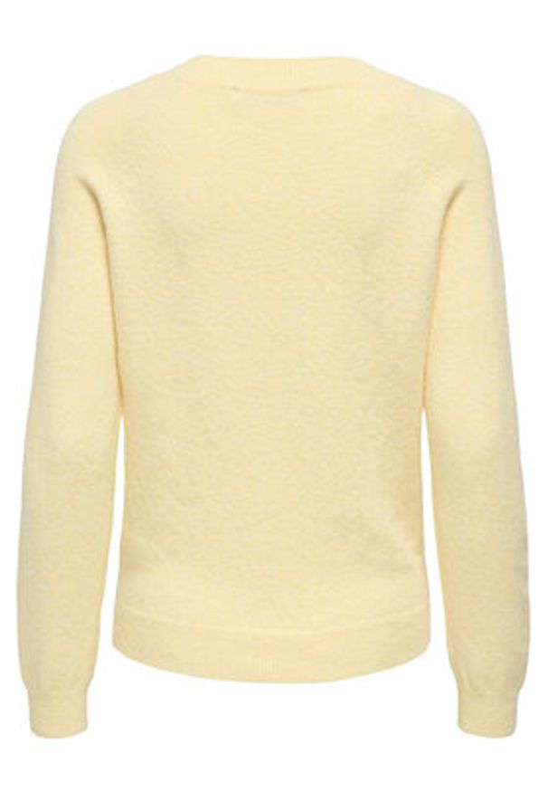 only - ONLY Sweter Rica 15204279 Żółty Regular Fit. Kolor: żółty. Materiał: syntetyk