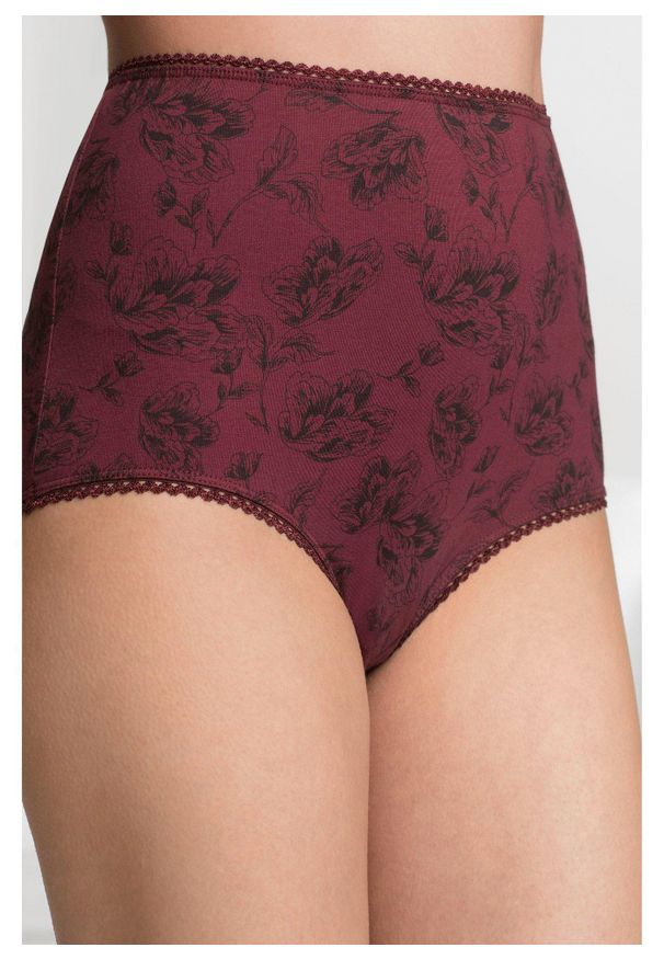 bonprix - Figi z wysoką talią z bawełny organicznej (4 pary). Kolor: czarny. Materiał: bawełna