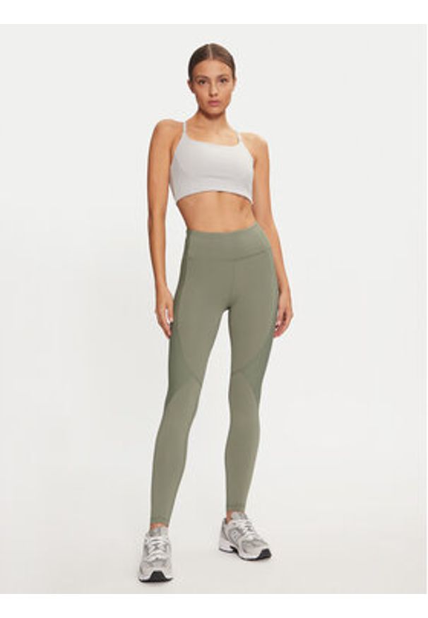 4f - 4F Legginsy 4FWAW24TFTIF269 Khaki Slim Fit. Kolor: brązowy. Materiał: syntetyk