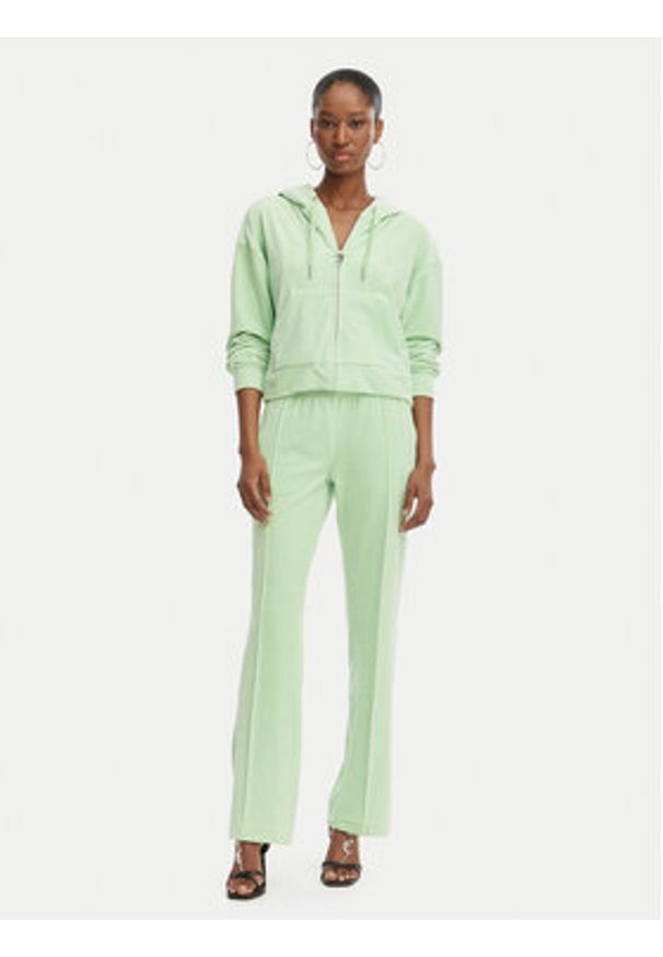 Juicy Couture Spodnie dresowe Tina JCWBJ126327 Zielony Straight Leg. Kolor: zielony. Materiał: syntetyk