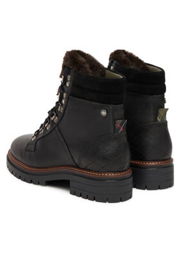 Barbour Trapery Bamburgh LFO0770BK51 Czarny. Kolor: czarny. Materiał: skóra