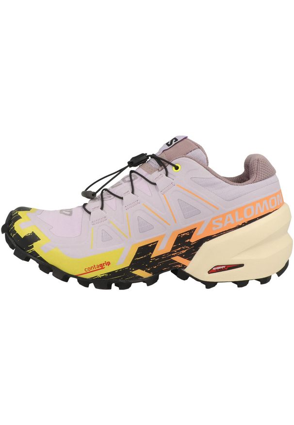 salomon - Obuwie Sportowe Damskie Salomon Speedcross 6 Fioletowy. Kolor: fioletowy, beżowy, wielokolorowy, różowy. Materiał: syntetyk, materiał. Model: Salomon Speedcross. Sport: bieganie