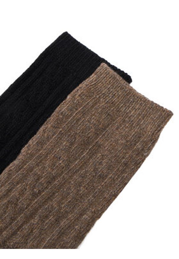 Nine West Skarpety długie CEO_LA_NW_17637_W_AW25 (2-PACK) Czarny. Kolor: czarny. Materiał: poliamid, nylon