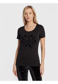 T-Shirt EA7 Emporio Armani. Kolor: czarny. Materiał: bawełna #1