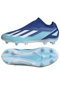 Adidas - Buty piłkarskie adidas X Crazyfast.3 Ll Fg Jr ID9356 niebieskie. Kolor: niebieski. Materiał: syntetyk, guma. Sport: piłka nożna #3