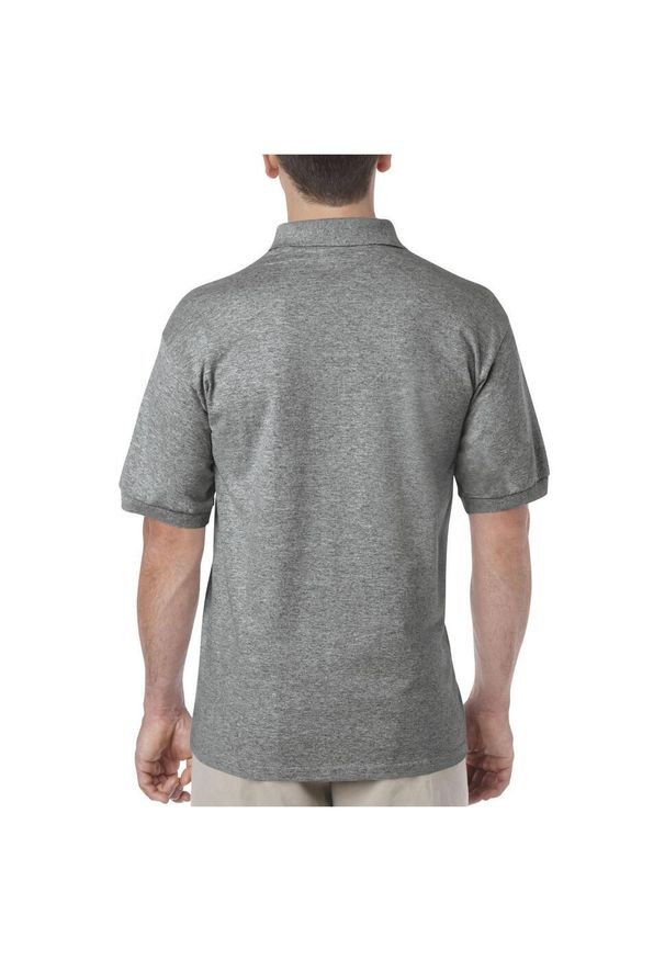 GILDAN - Koszulka Polo Dla Dorosłych Unisex Dryblend Jersey. Typ kołnierza: polo. Kolor: szary. Materiał: jersey