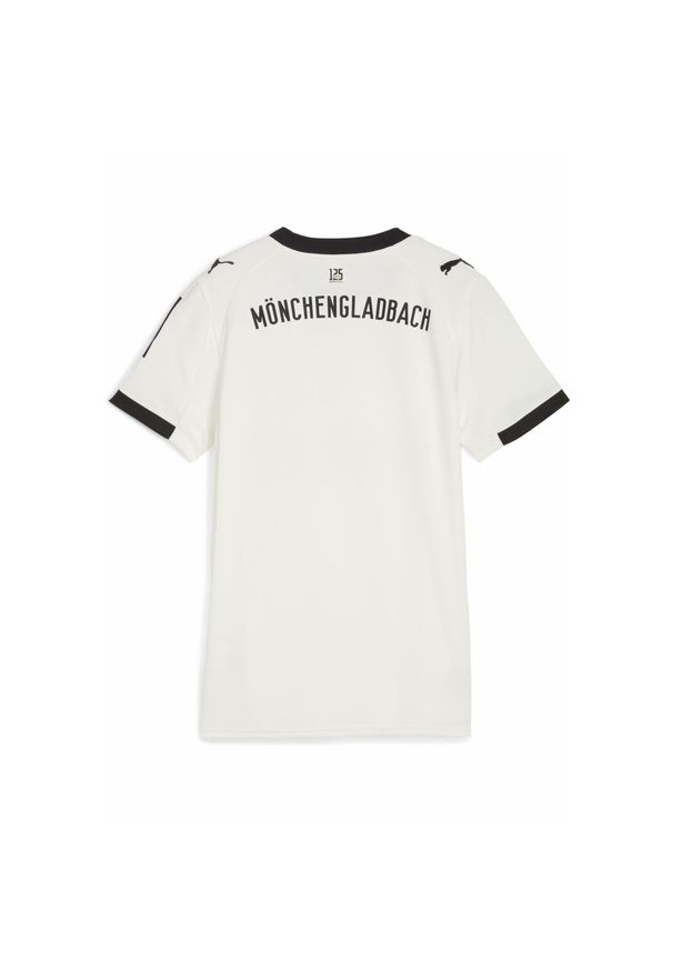 Puma - Damska koszulka domowa Borussia Mönchengladbach 25/26 PUMA Warm White Black. Kolor: biały, czarny, wielokolorowy. Sezon: lato. Sport: piłka nożna