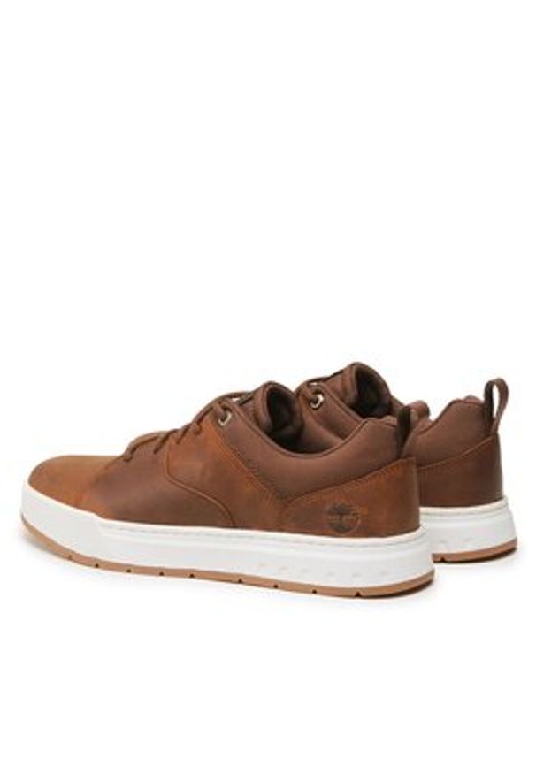 Timberland Sneakersy Maple Grove TB0A5Z1S3581 Brązowy. Kolor: brązowy. Materiał: nubuk, skóra