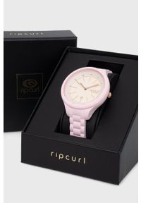 Rip Curl zegarek DELUXE HORIZON damski kolor różowy. Kolor: różowy. Materiał: tworzywo sztuczne, materiał #2