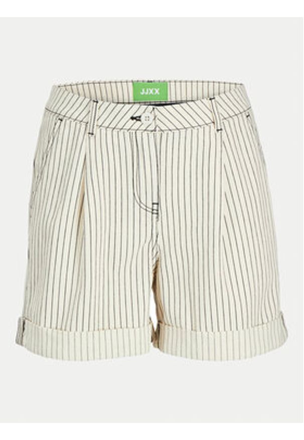 JJXX Szorty materiałowe Maddy 12253014 Écru Loose Fit. Materiał: bawełna