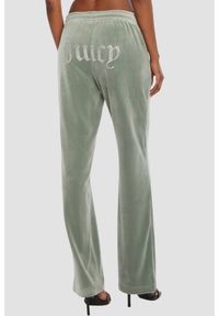 Juicy Couture - JUICY COUTURE Zielone damskie spodnie z cyrkoniami Tina, Rozmiar S. Kolor: zielony. Materiał: materiał #4