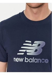 New Balance T-Shirt MT51503 Niebieski Regular Fit. Kolor: niebieski. Materiał: bawełna #5
