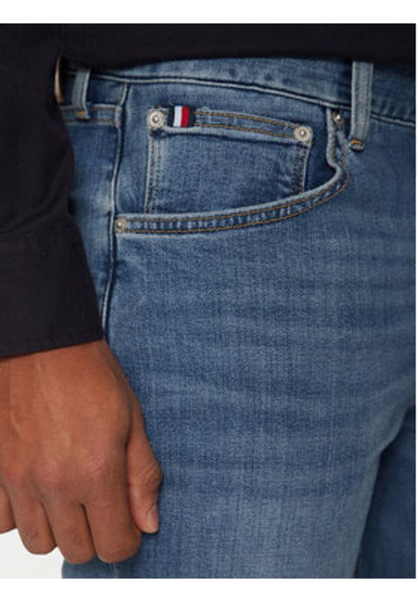 TOMMY HILFIGER - Tommy Hilfiger Jeansy Denton MW0MW39033 Niebieski Straight Fit. Kolor: niebieski