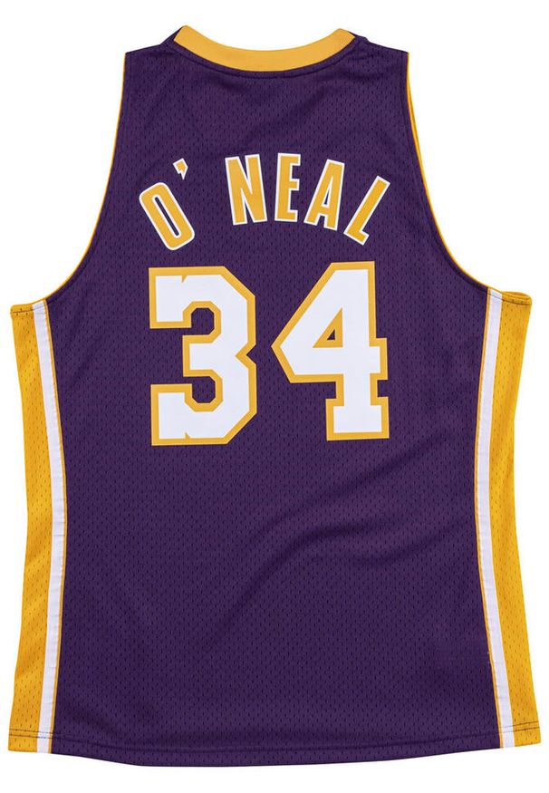 Koszulka męska koszykarska Mitchell & Ness Los Angeles Lakers NBA Lakers O`Neal. Kolor: fioletowy. Sport: piłka nożna