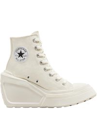 Trampki Converse Chuck 70 De Luxe Wedge, Dla obu płci. Kolor: beżowy. Materiał: materiał