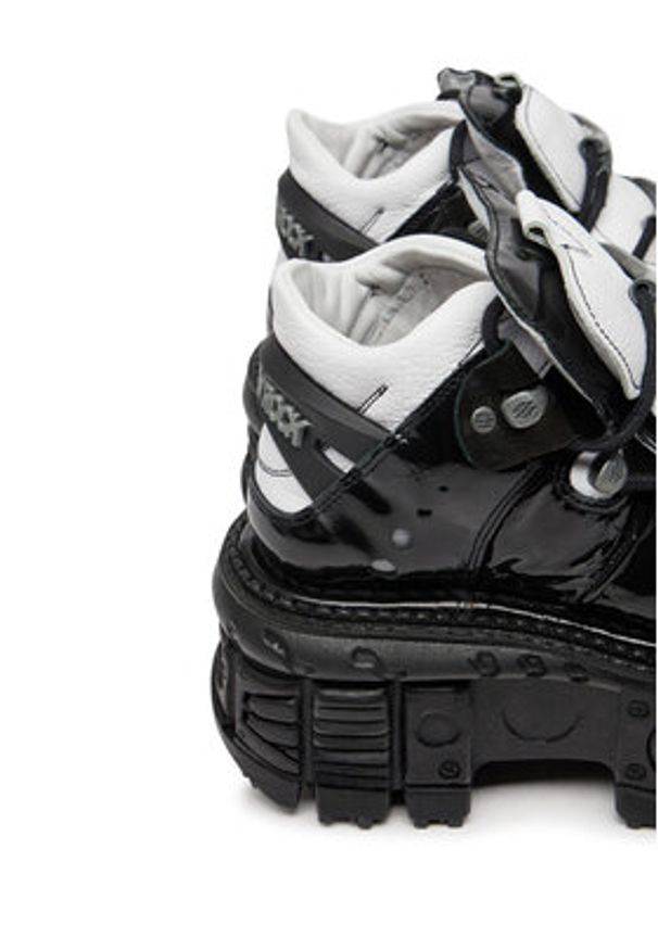 NEW ROCK Sneakersy M-106-S119 Czarny. Kolor: czarny. Materiał: skóra