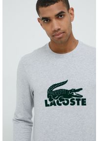 Lacoste piżama męska gładka. Materiał: materiał, dzianina. Długość: długie. Wzór: gładki #5