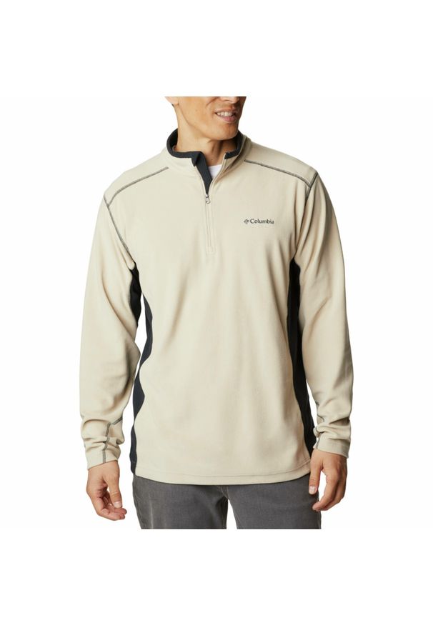 columbia - Bluza polarowa męska Columbia Klamath Range II Half Zip. Kolor: beżowy. Materiał: polar. Sport: turystyka piesza