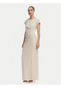 Joseph Ribkoff Sukienka wieczorowa 261713 Beżowy Slim Fit. Kolor: beżowy. Materiał: syntetyk. Styl: wizytowy #1