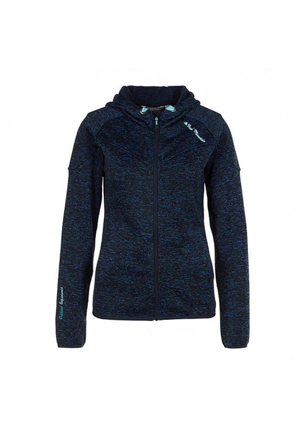 PEAK MOUNTAIN - Damska kurtka polarowa Peak Mountain Atora. Kolor: niebieski. Materiał: polar. Sezon: zima. Sport: narciarstwo