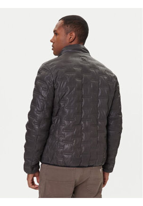 Milestone Kurtka skórzana Alonso 5310196 0715 Czarny Regular Fit. Kolor: czarny. Materiał: skóra