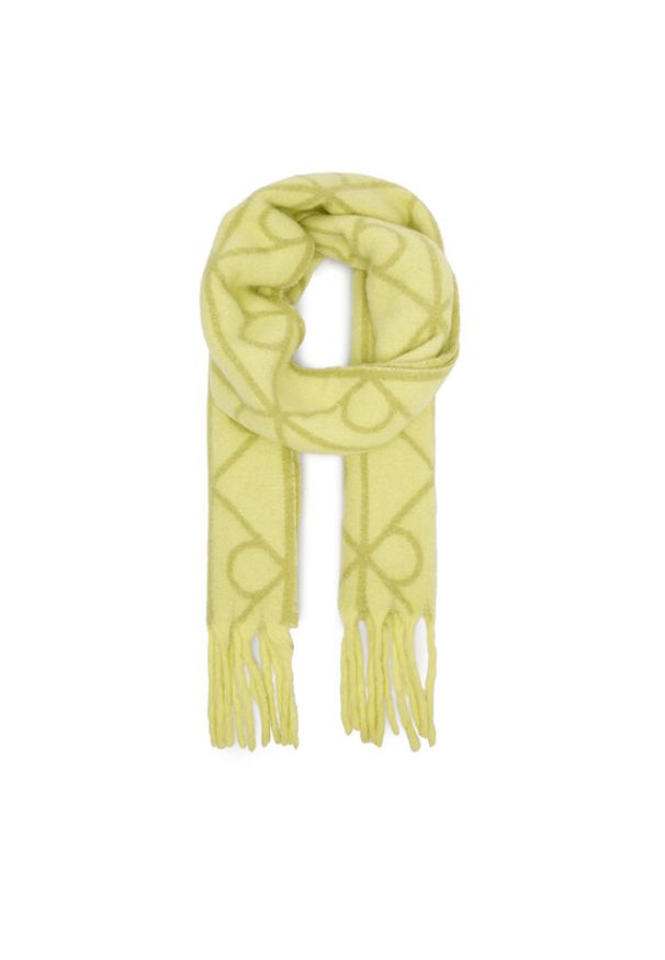 Calvin Klein Szalik Emblem Aop Brushed LV04D8072G Zielony. Kolor: zielony. Materiał: poliamid, nylon