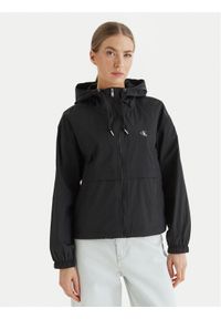 Calvin Klein Jeans Wiatrówka Essential LV047F507G Czarny Regular Fit. Kolor: czarny. Materiał: syntetyk #1